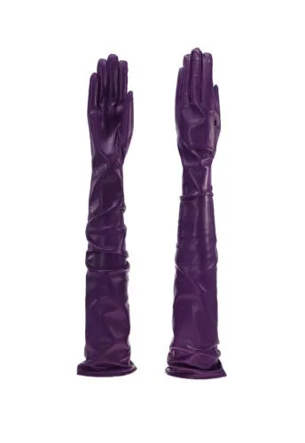 80 cm Herren Autofahrer Lederhandschuhe schulterlang