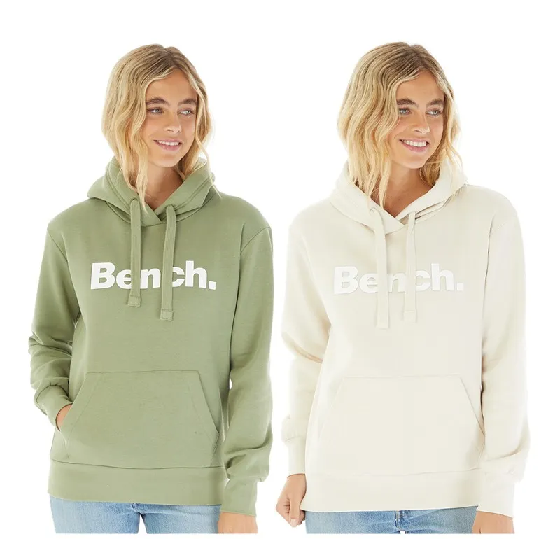 Bench Damen Leane 2er Pack Hoodies Weich Khaki/Grau