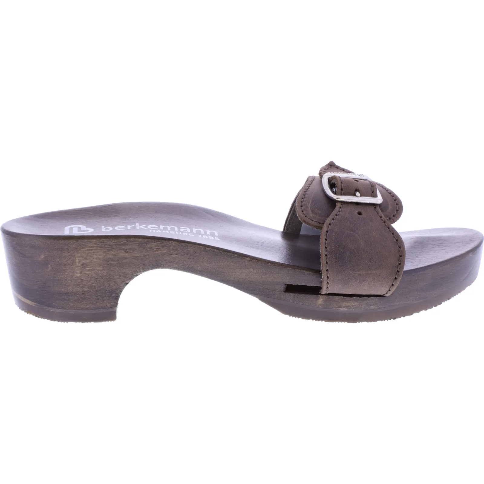 Berkemann / Hamburg-Sandale / Dunkelbraun Fettleder / Sohle: Braun / Art: 10102-480 / Unisex
