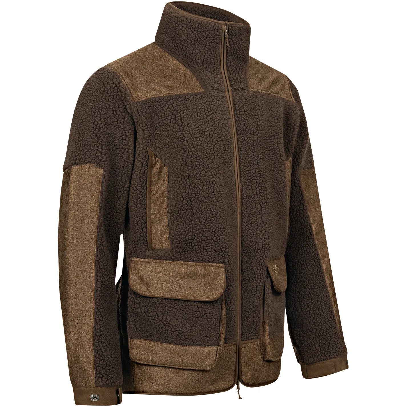 Blaser Herren Sherpa Fleece Jacke (Braun) günstig kaufen  