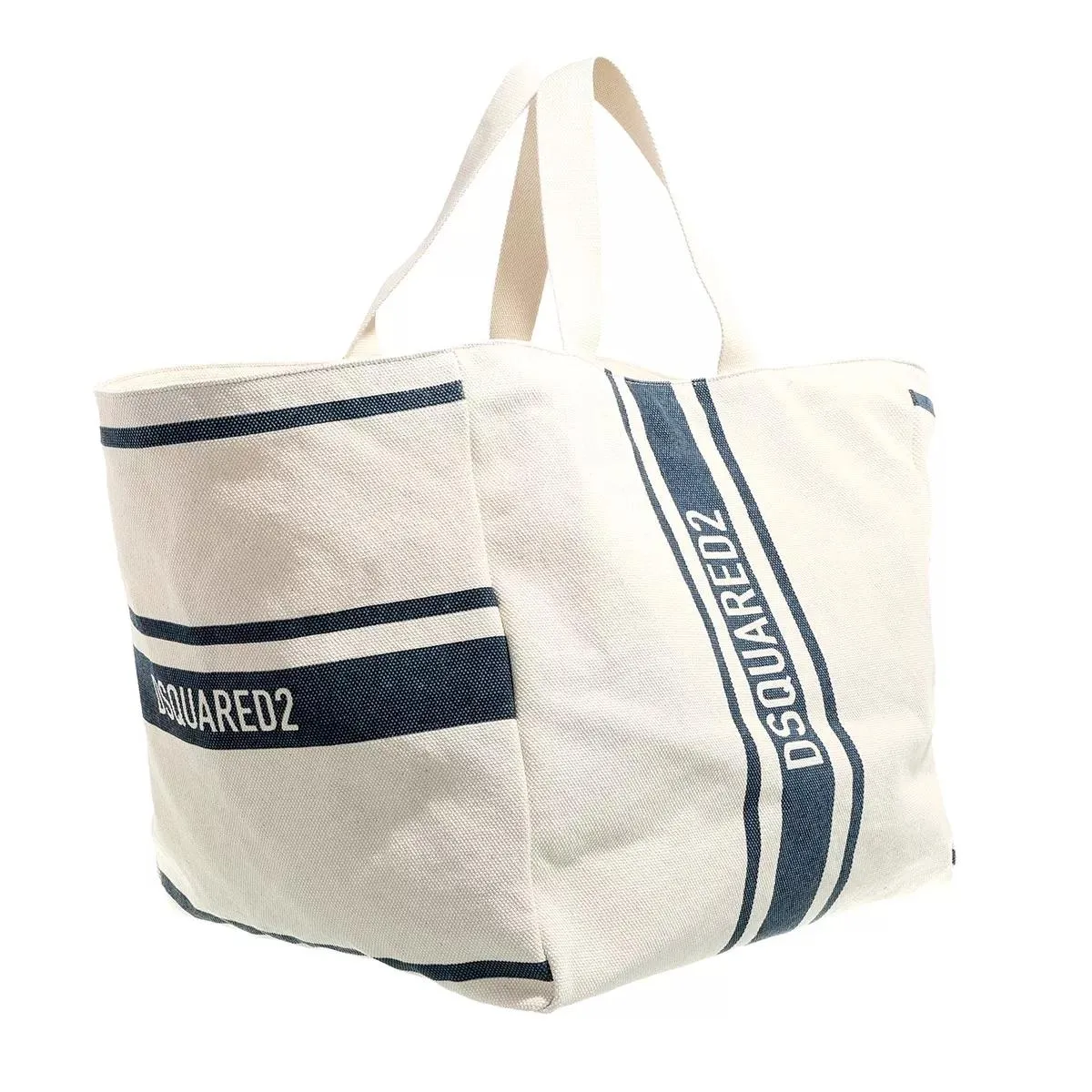   Dsquared2  Maxi Shopping Bag Leather Natural  Shopper 