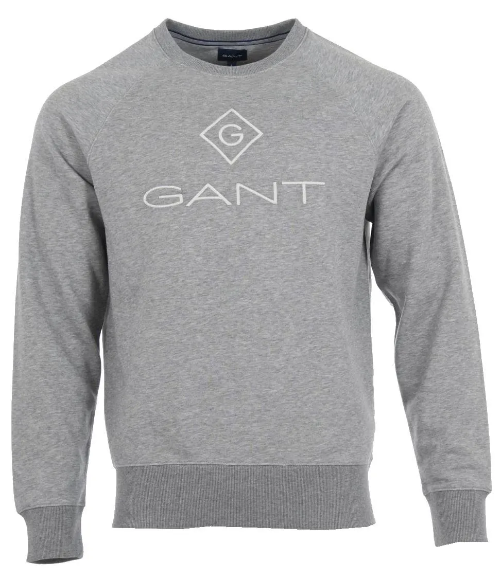 Gant Rundhals Pullover - Grau
