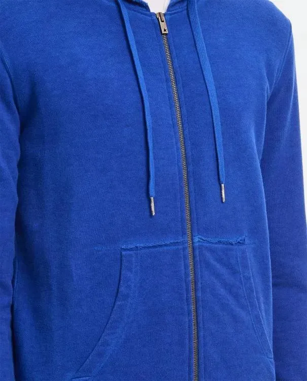   Golden Goose  Cotton Zipped Hoodie Blue