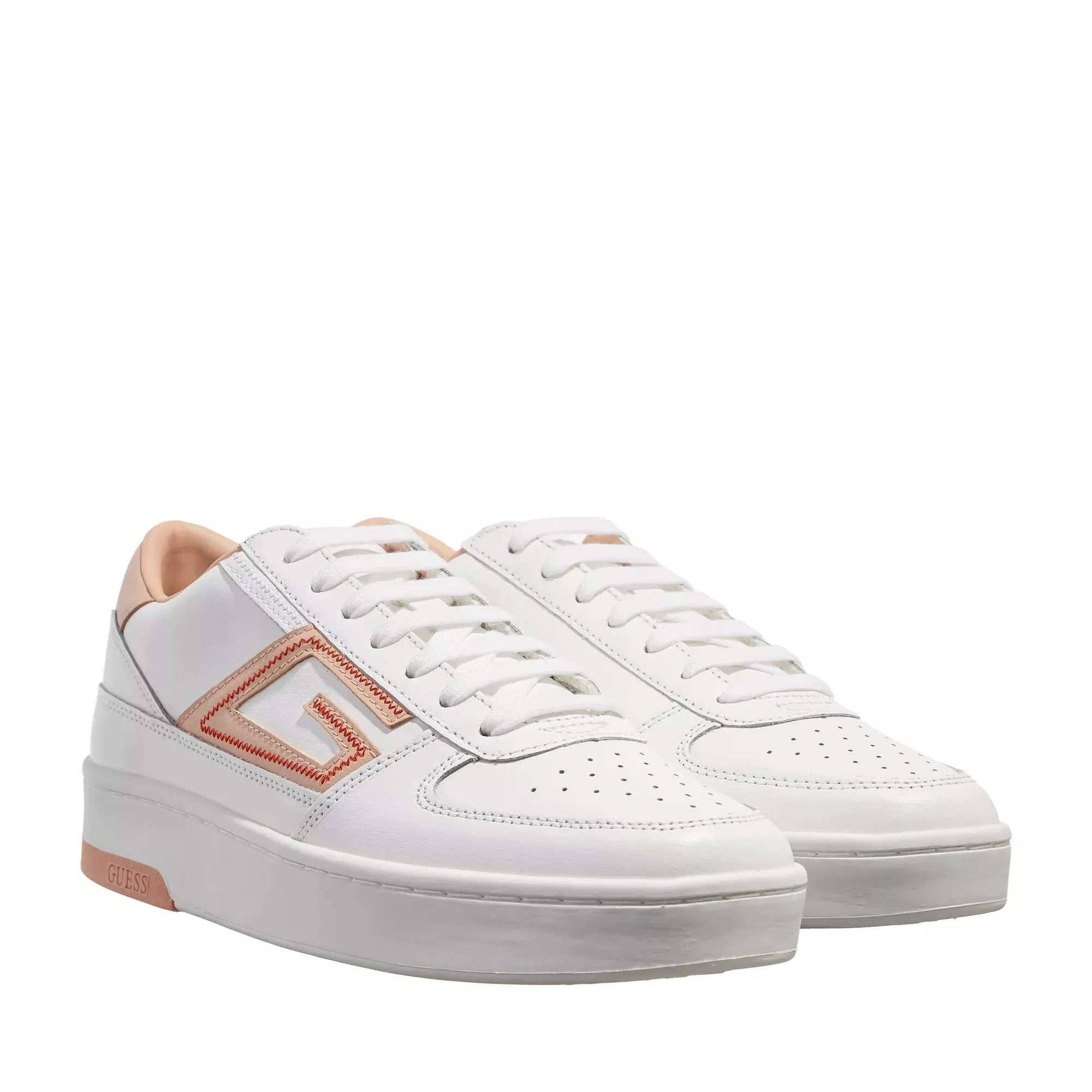   Guess  Silina White/Pink  Low-Top Sneaker 