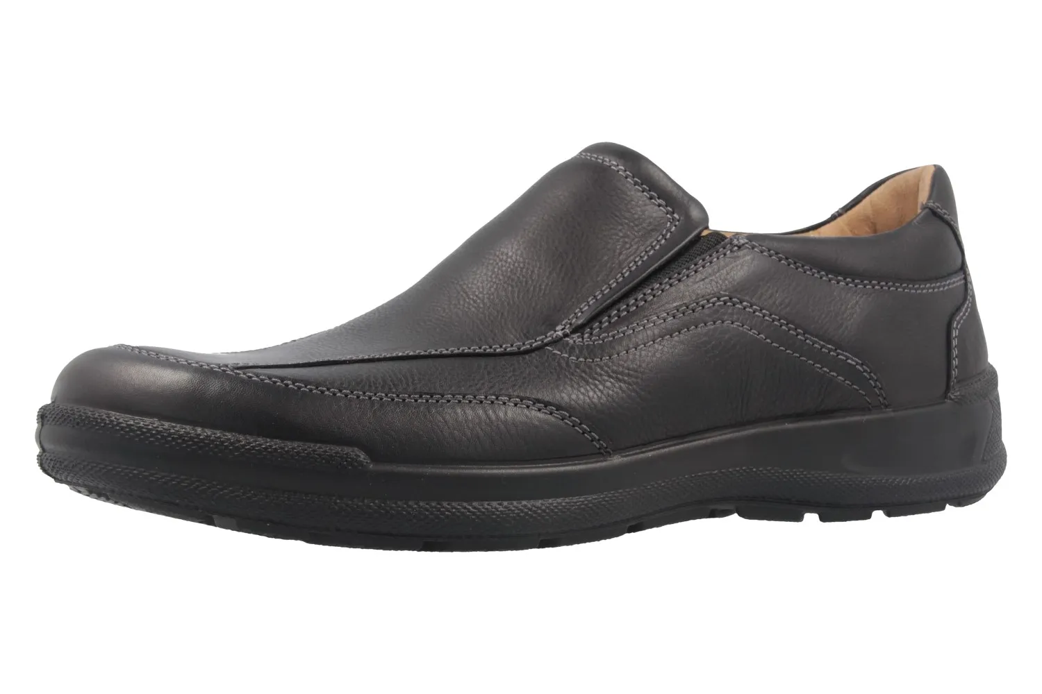 Jomos Slipper in Übergrößen Schwarz 419208 37 000 große Herrenschuhe