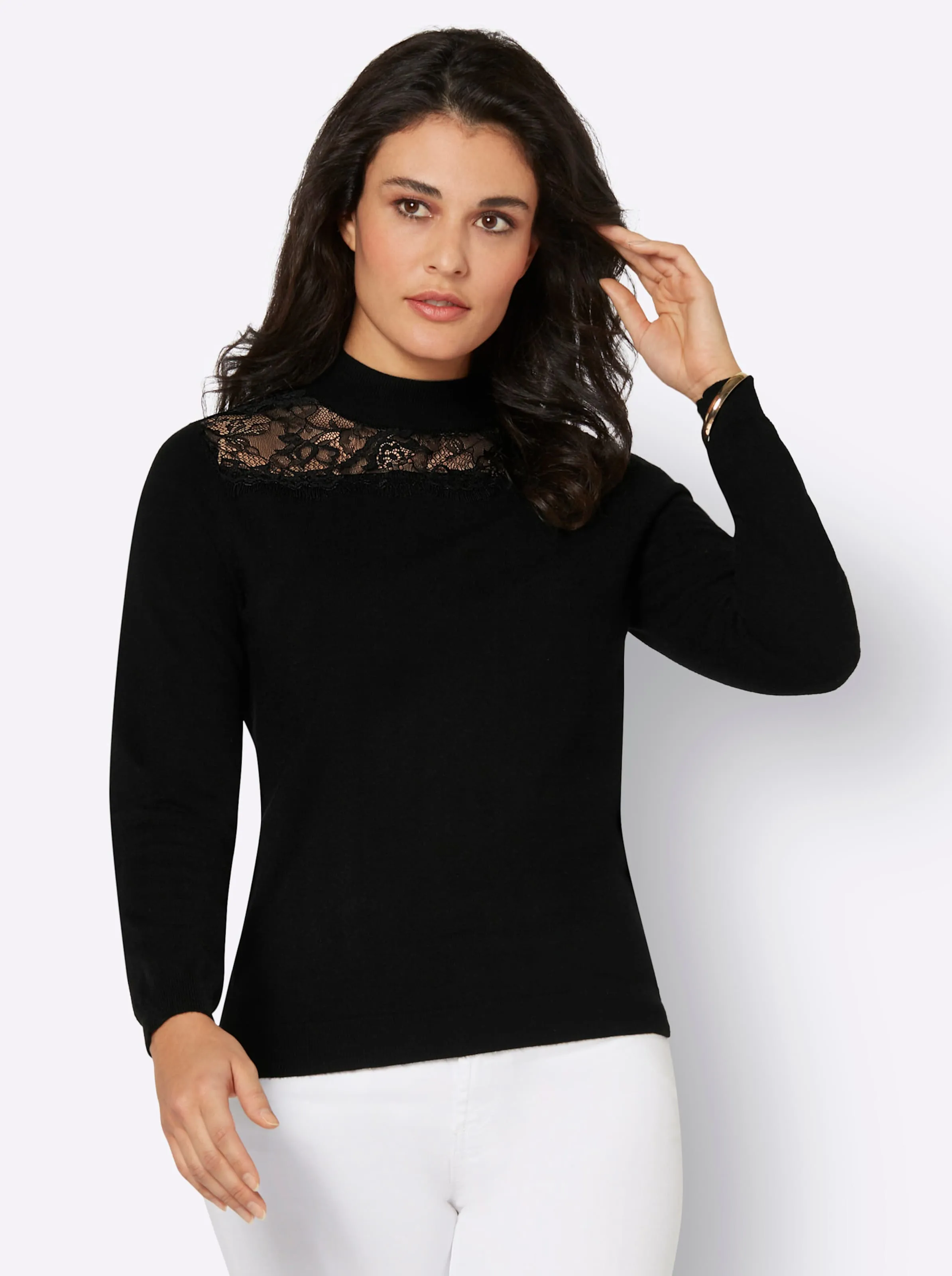 Pullover in schwarz