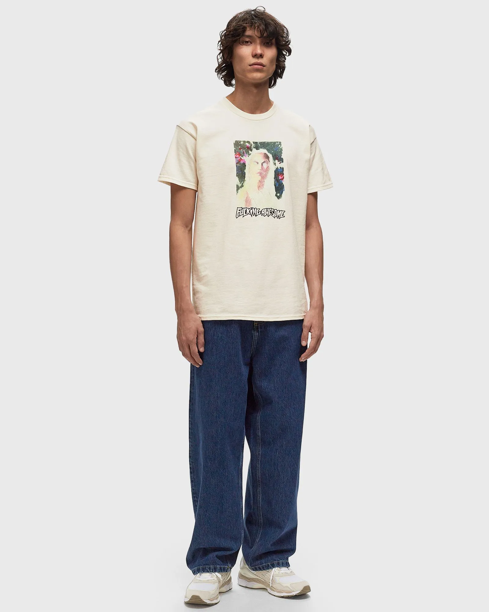 T-shirt Fucking Awesome Painterly Short Sleeve T-Shirt PN24559-BONE
