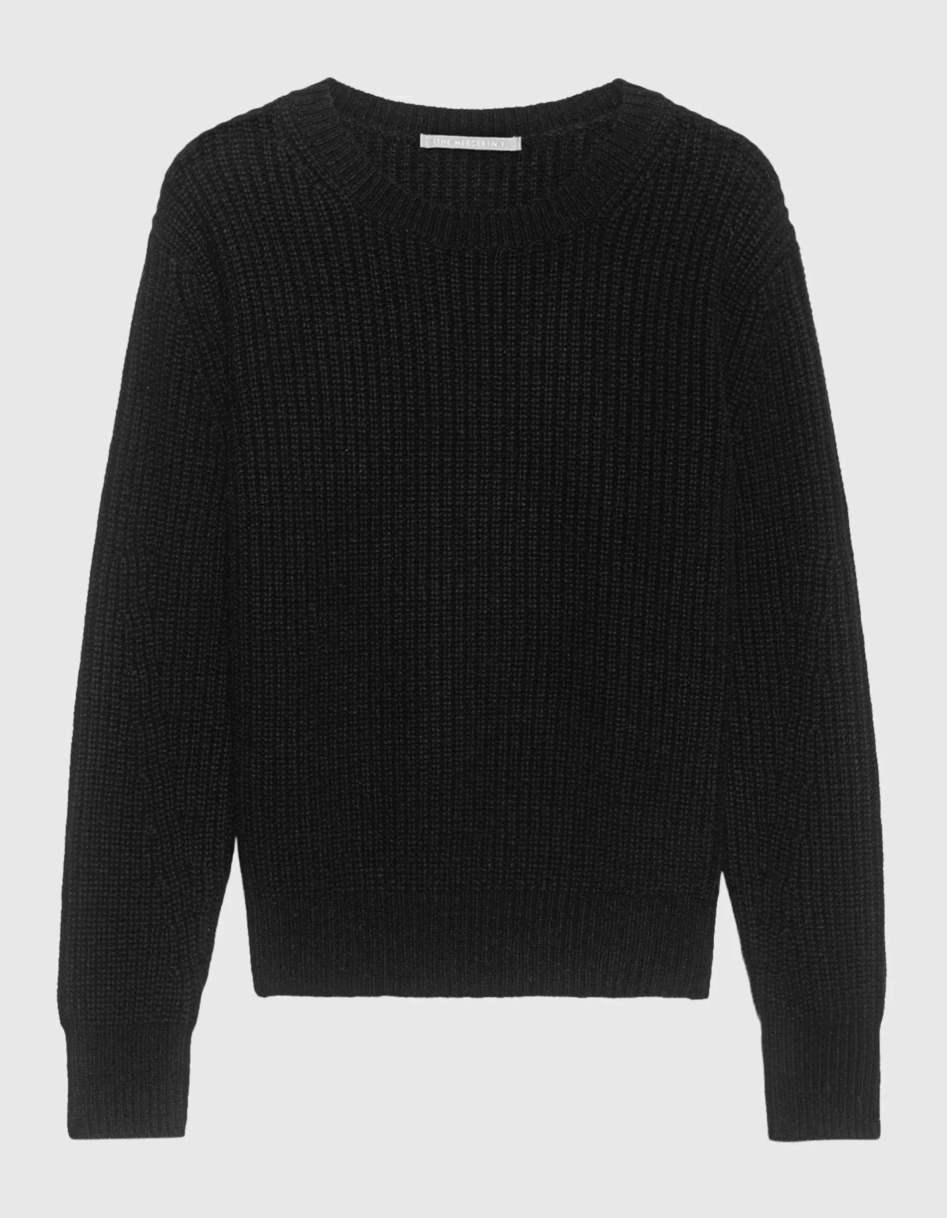 (THE MERCER) N.Y. Belfast Black // Oversize Kaschmirpullover