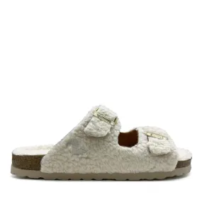   thies  thies 1856 ® Eco Teddy Sandal vegan off white (W/X weiß  Sandale 